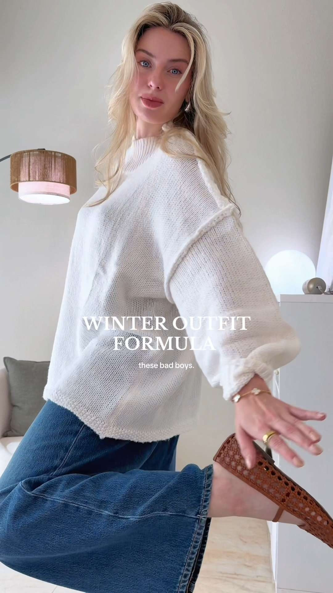 This look is simple but so chic. A cozy white sweater, relaxed denim, and a classic purse — the perfect combo for an easy winter outfit that still feels put together. It’s the kind of look you can wear on repeat and never get tired of.

📩 Save this for your next winter outfit idea. 

 #LTKGiftGuide #LTKSeasonal #LTKBeauty