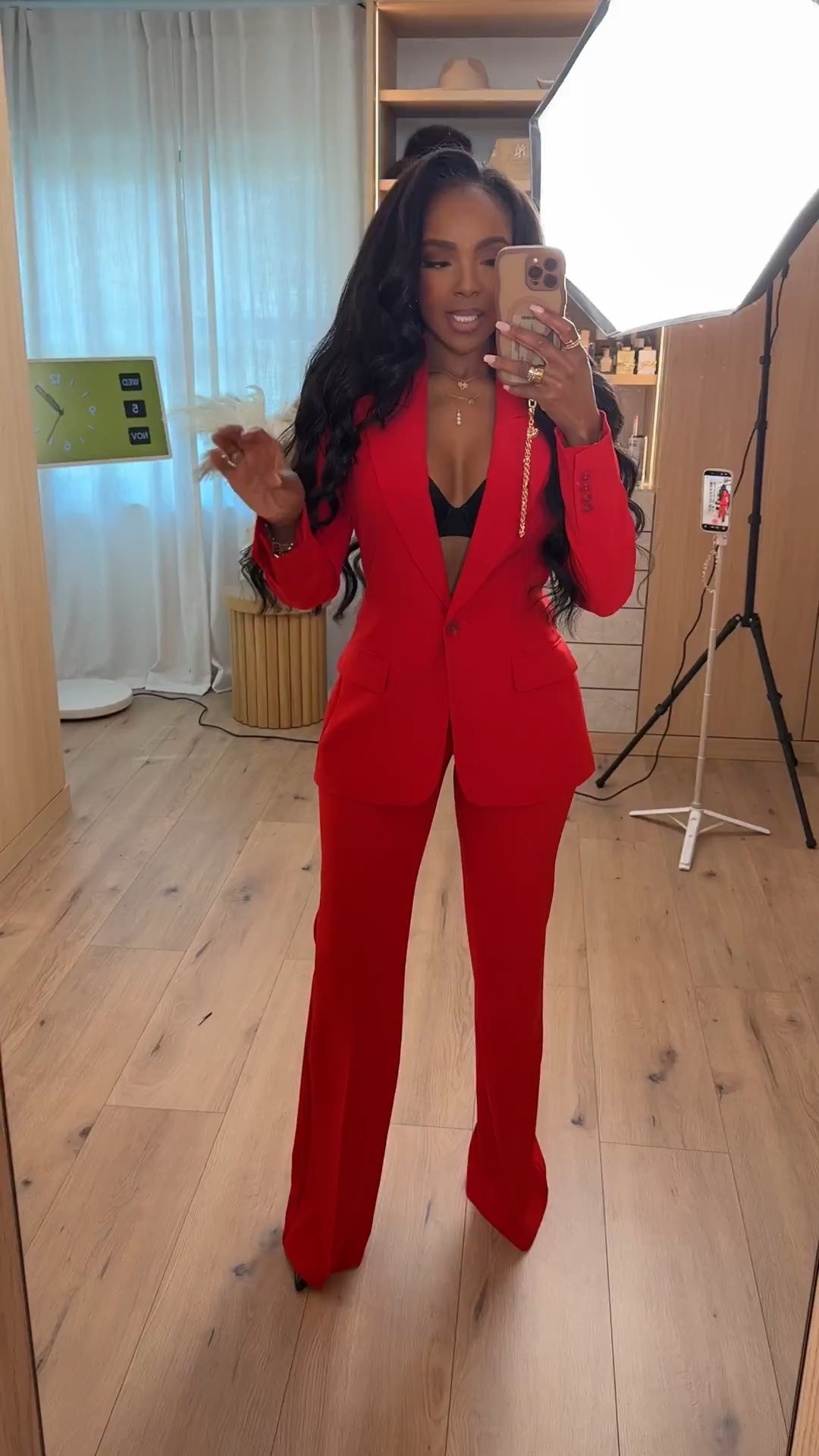 Red Hot Power Look 
This bold red suit from @Express is the ultimate statement maker — sleek tailoring, confident energy, and a touch of edge with a black bralette underneath. Perfect for holiday events, date nights, or any moment that calls for a little drama. #ExpressPartner  

Shop instantly on the app and make an entrance wherever you go.  

📏 Sizing: Blazer – Small | Pants – Small | Height: 5’4 | 140lbs | 36D-27-40  

@Express fashion, red power suit, women’s tailored suit, holiday outfit ideas, chic red outfit, confident style inspiration  

Follow me on Instagram and YouTube @kirasfashionfinds

#LTKStyleTip 



#LTKHoliday #LTKWorkwear #LTKootd