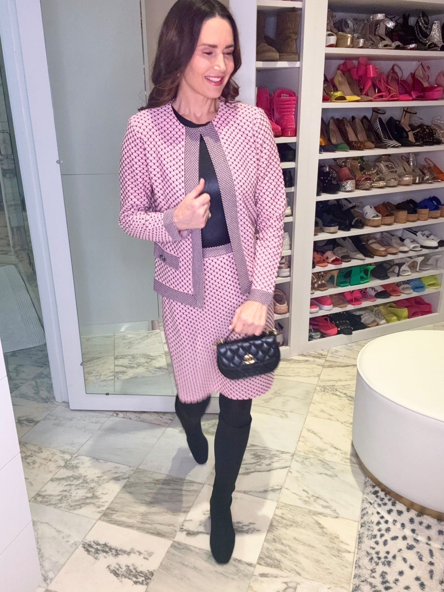 Bring on the Perfect Pink 💕

Warmer weather this past week has brought out Spring fashion already. Love this time of year when the spring flowers begin to bloom and the green on plants and trees begin to grow. 🌸🍃

This pink set is perfect to wear in cooler weather & transition to Spring and even Summer. A knit jacket and skirt that is tailored, sophisticated and will last beyond trends. 🩷🖤

Newly launched collection by @Family_Savvy x @MingWangOfficial embraces timeless style with a modern edge. 
Check out other chic and statement worthy styles I've added on the shoppable link.

#pinksuit #pinkset #pinkandblack
#FamilySavvyxMingWang #MingWangPartner

#LTKgrwm #LTKootd #LTKOver40