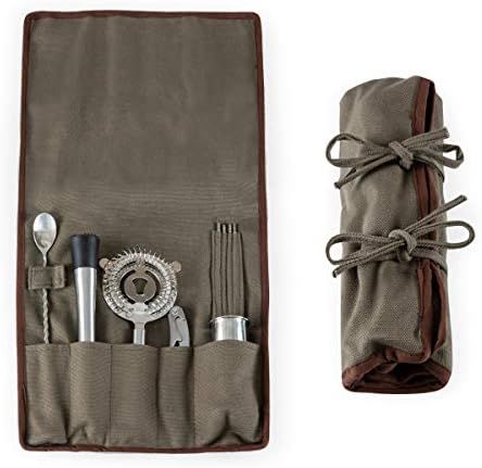 LEGACY - a Picnic Time Brand 10-Piece roll Bar Tool Set, one size, Grey/Brown | Amazon (US)