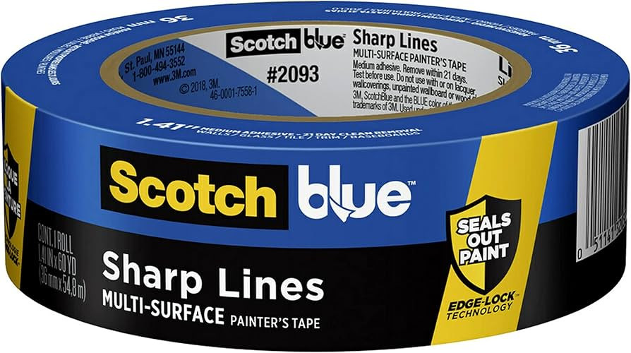 ScotchBlue 2093-36EC Painters Tape, 1.41 inches x 60 yards, 2093, 1 Roll, Blue | Amazon (US)