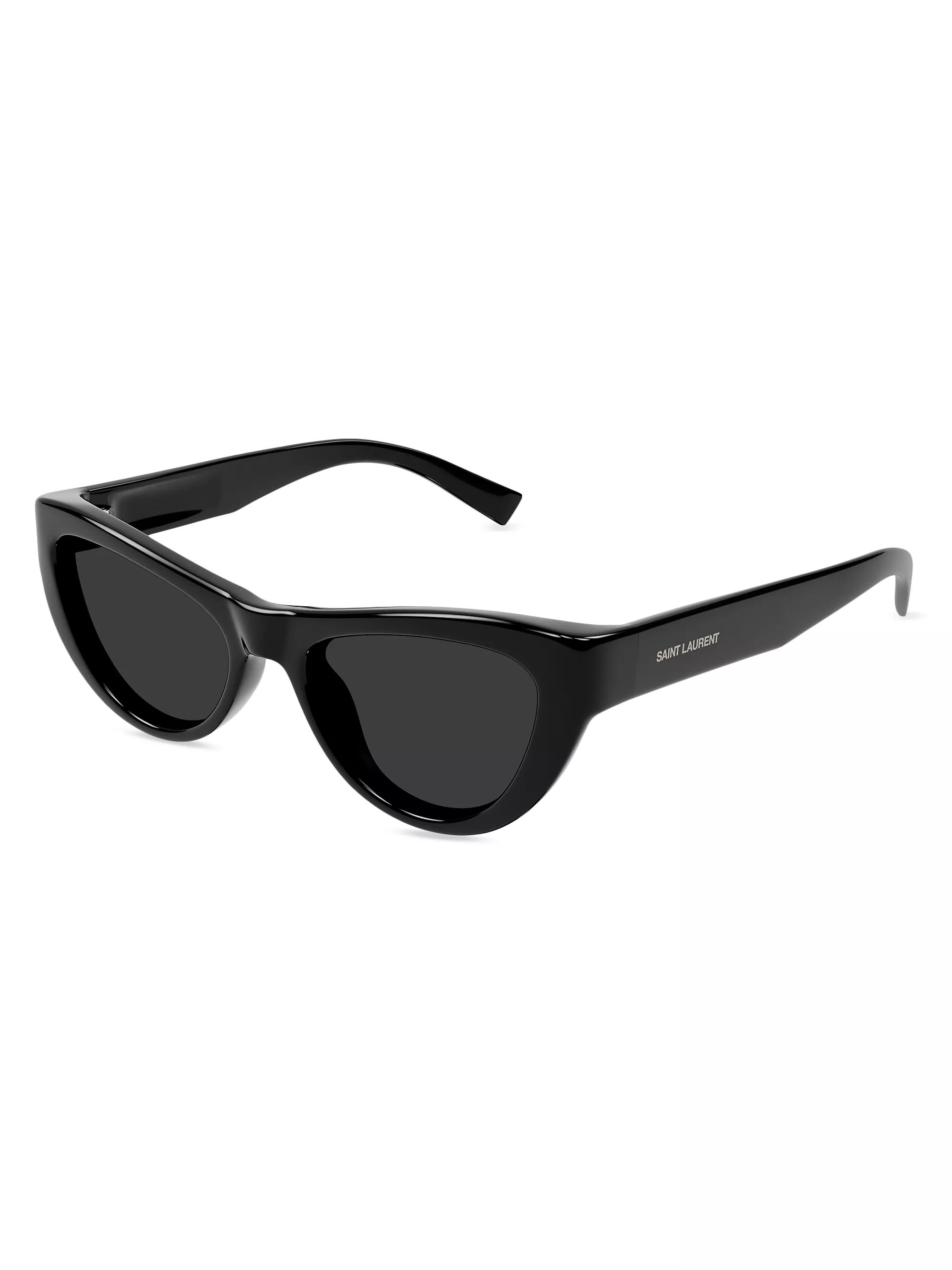 SunglassesCat EyeSaint LaurentScript 53MM Cat-Eye Sunglasses$325 | Saks Fifth Avenue