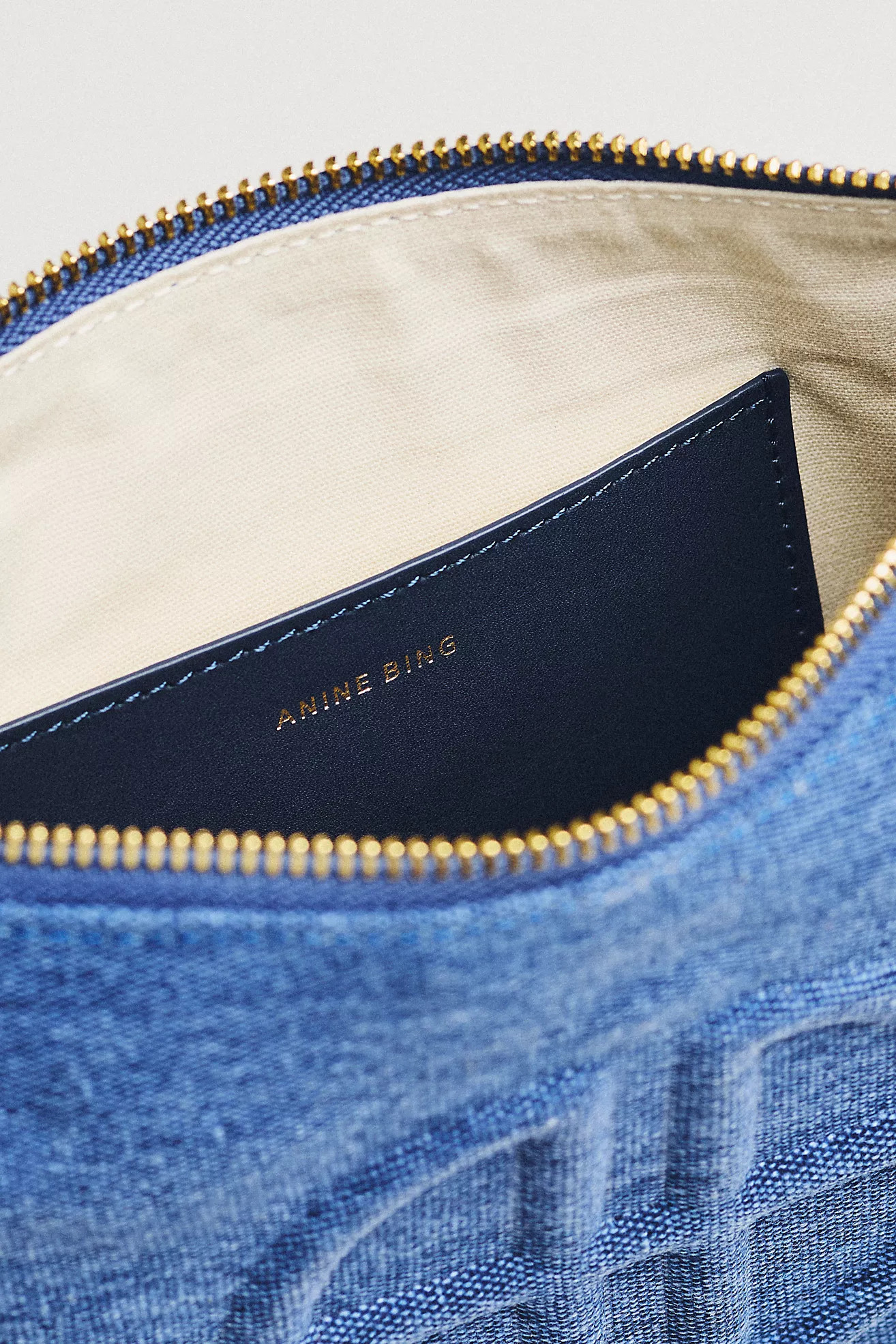 Anine Bing Lili Denim Pouch | Anthropologie (US)