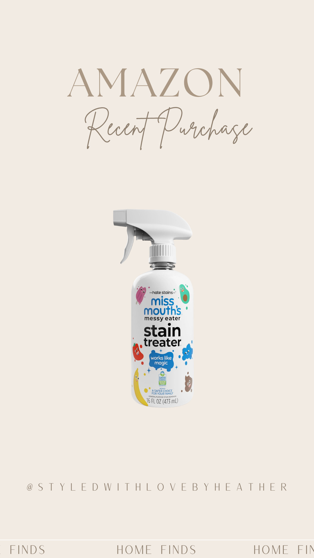 Repurchased this SO many times… it just works 😌✨

This stain remover spray gets out everything—food stains, spills, all of it

A must-have in my home, especially for everyday messes 🤍

All linked in my LTK—follow me for more recos 💫

 

 #LTKmomlife #LTKstorytime #LTKHome