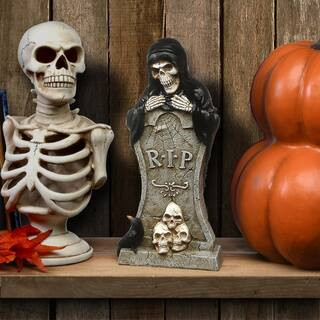 National Tree Company 12 in. Tombstone and Skeleton Reaper PG11-FJ80473-1 - The Home Depot | The Home Depot