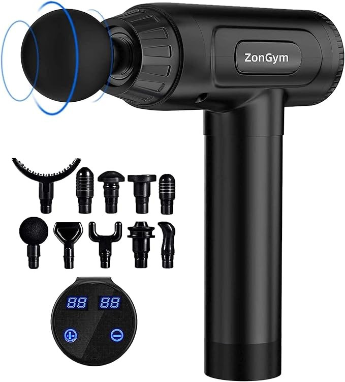 Massage Gun Deep Tissue, Percussion Muscle Massager Gun, 30 Speeds Quiet Handheld Massager for Mu... | Amazon (US)