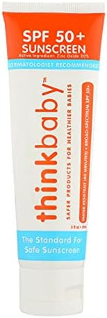 Thinkbaby SPF 50+ Baby Sunscreen – Safe, Natural Sunblock for Babies - Water Resistant Sun Crea... | Amazon (US)