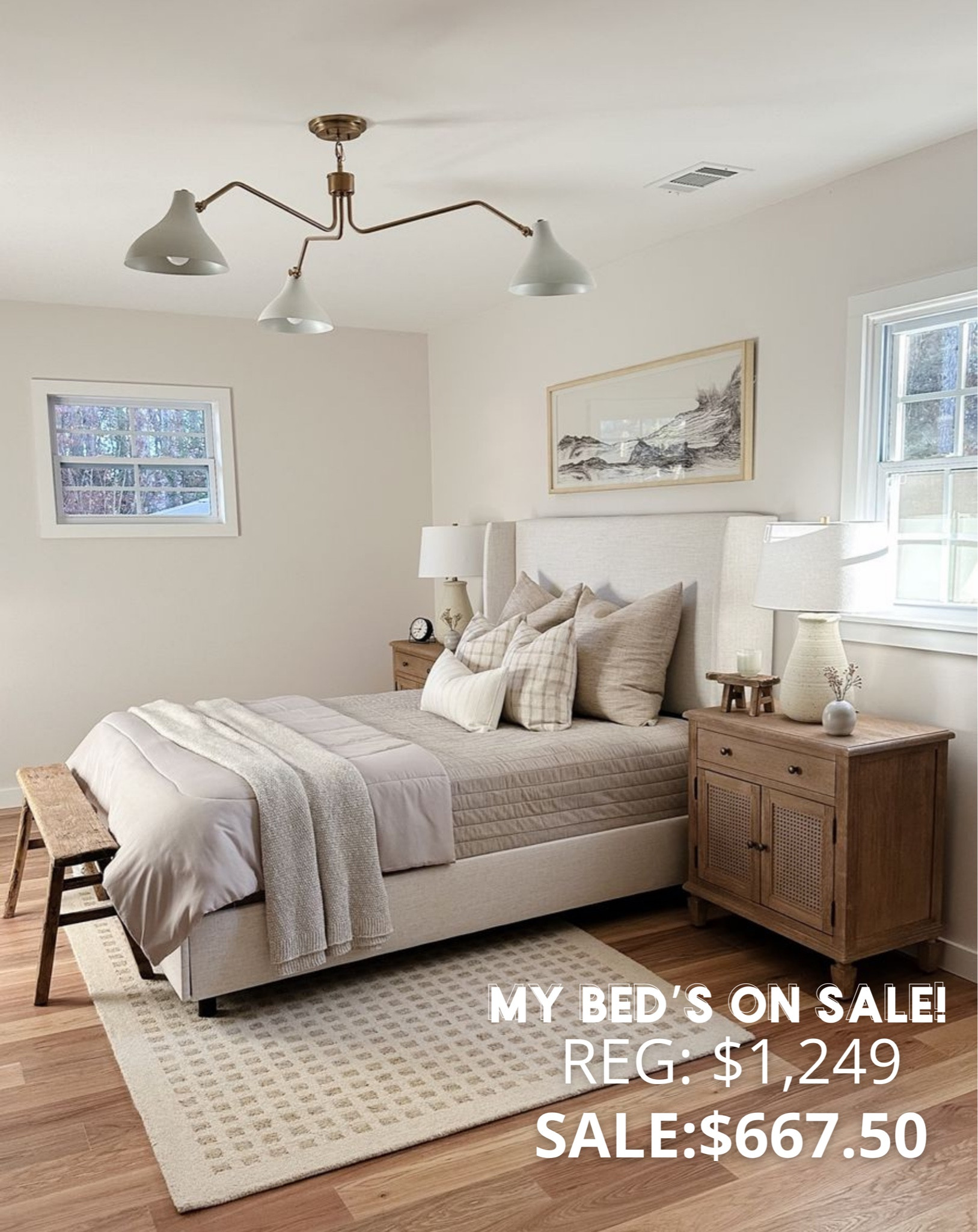 Tilly Upholstered Bed curated on LTK