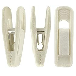 Corodo Velvet Hangers Clips, 20 Pack Ivory Pants Hanger Velvet Clips, Strong Hanger Clips Perfect... | Amazon (US)