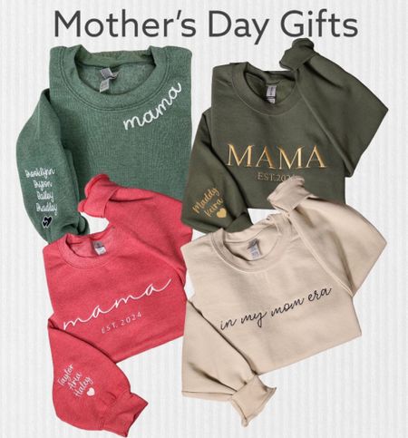Mother’s Day gifts from Etsy, Personalized Mama Embroidered Sweatshirts, 



Custom Mom Embroidery Hoodie, New Mom Outfit, Pregnancy Reveal Clothing, Happy Mother's Day Gifts, Etsy gifts, Custom Mama Embroidered Sweatshirt

#LTKfamily #LTKfindsunder50 #LTKGiftGuide