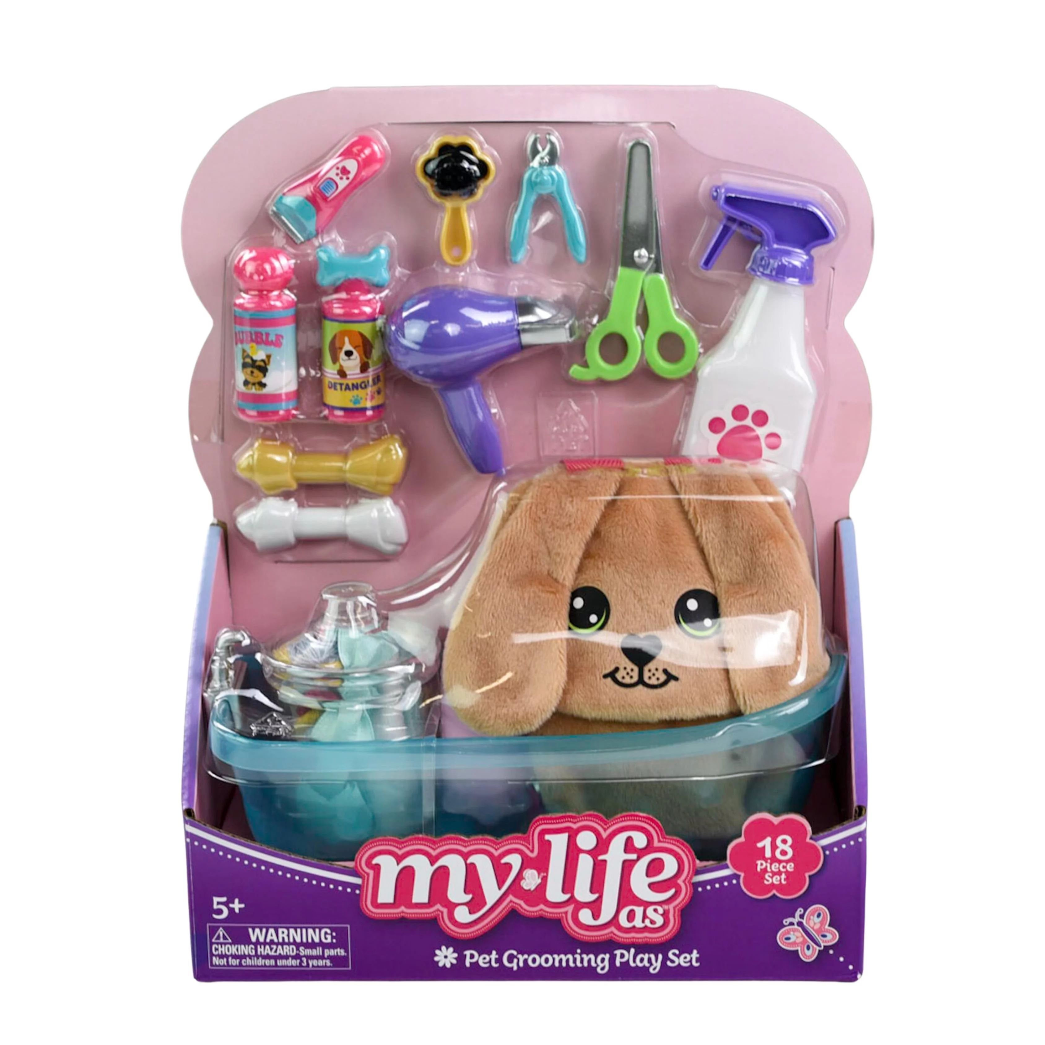 My Life As Pet Grooming Play Set for 18-inch Dolls, 18 Pieces Included | Walmart (US)