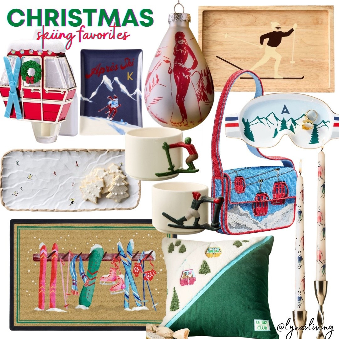Christmas Decor - Skiing Favorites 

Apres ski decor, skiing decor, Christmas skiing decor, Christmas decor 2025 Christmas decorations 2025, holiday decor 2025, holiday decorations 2025, gondola night light, skiing serving platter, skiing serving tray, skiing welcome mat, gondola throw pillow, Christmas throw pillow, Christmas welcome mat, Christmas tray, Christmas mugs, skier mugs, ski catch all, ski goggles catch, skier serving tray, wooden serving tray, Christmas ornament, skiing ornament, skiing rabbit taper candles, Christmas
taper candles, Christmas purse, gondola purse, beaded purse, winter purse

#LTKGiftGuide #LTKHoliday #LTKHome