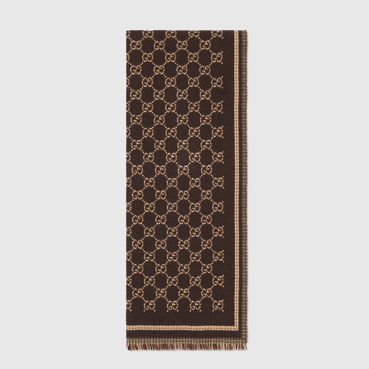 Gucci - GG wool jacquard scarf | Gucci (UK)