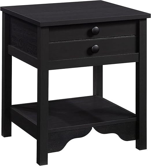 Sauder Dawson Trail Night Stand, L: 21.18" x W: 19.45" x H: 24.06", Raven Oak Finish | Amazon (US)
