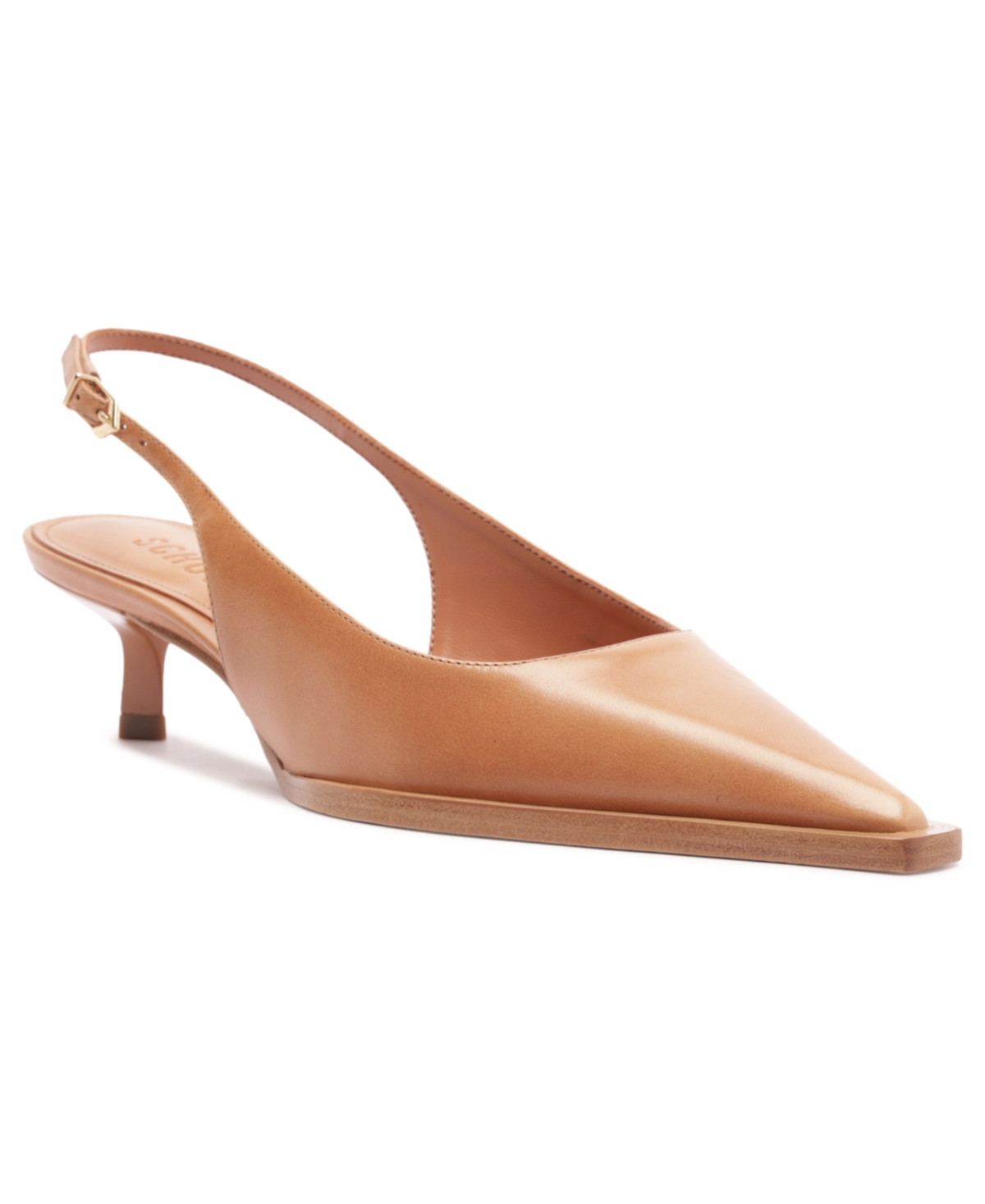 Schutz Women's Daria Pointed Toe Slingback Pumps - Earth Clay | Macy's