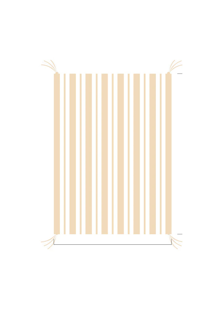 3D Stripe w/ Tassels- Stroller | The Styled Collection