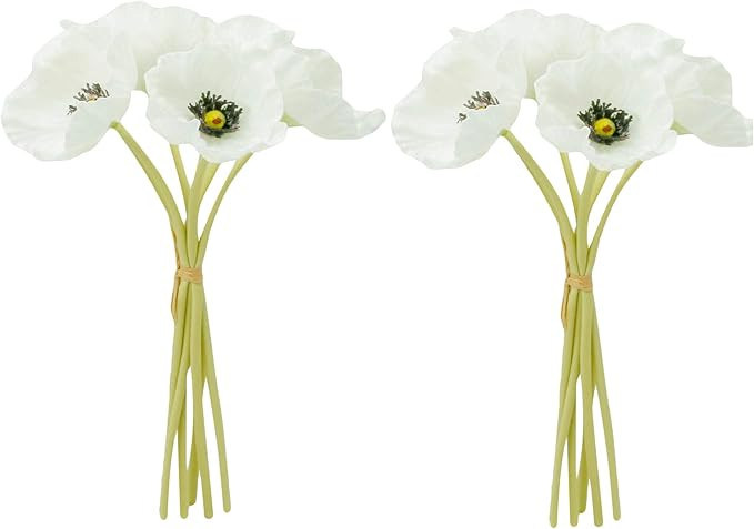 Angel Isabella Realistic Poppy - Real Touch Artificial Flowers for Decoration - Beautiful Artific... | Amazon (US)
