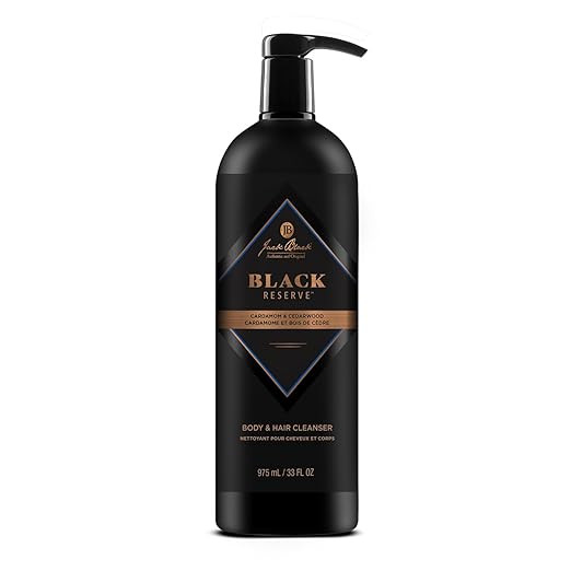 Jack Black Black Reserve Body & Hair Cleanser, Men’s Body Wash, Shampoo Haircare, Dual-Purpose ... | Amazon (US)