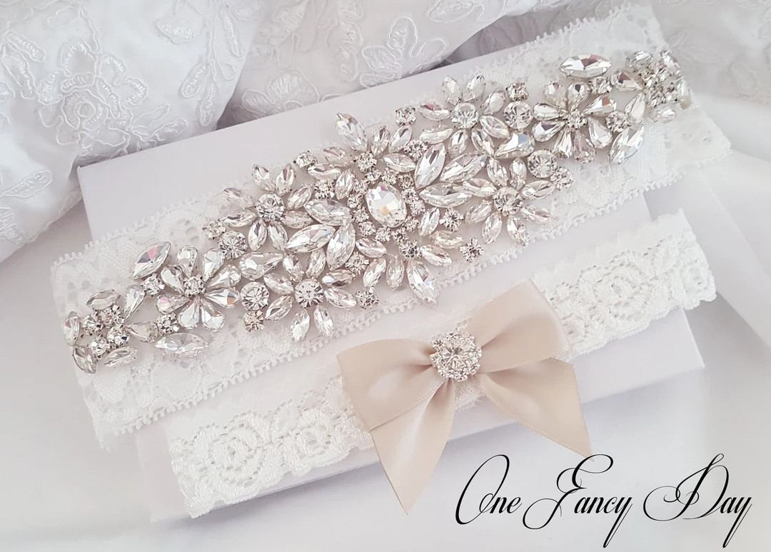 Wedding Garter Set Bridal Garter Set Lace Garter Set - Etsy | Etsy (US)