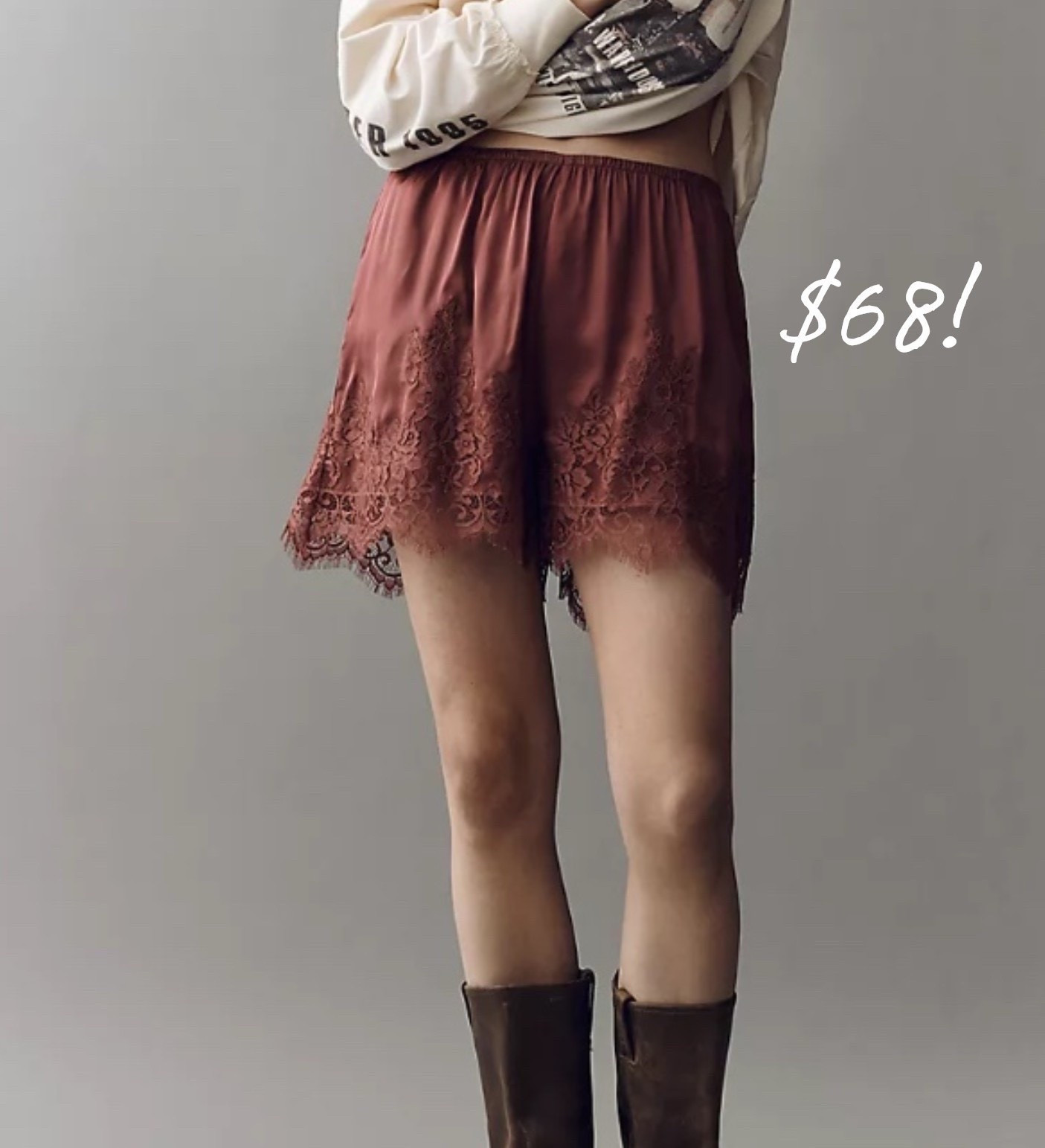 Silky lace shorts 
Anthropologie 

#LTKSeasonal