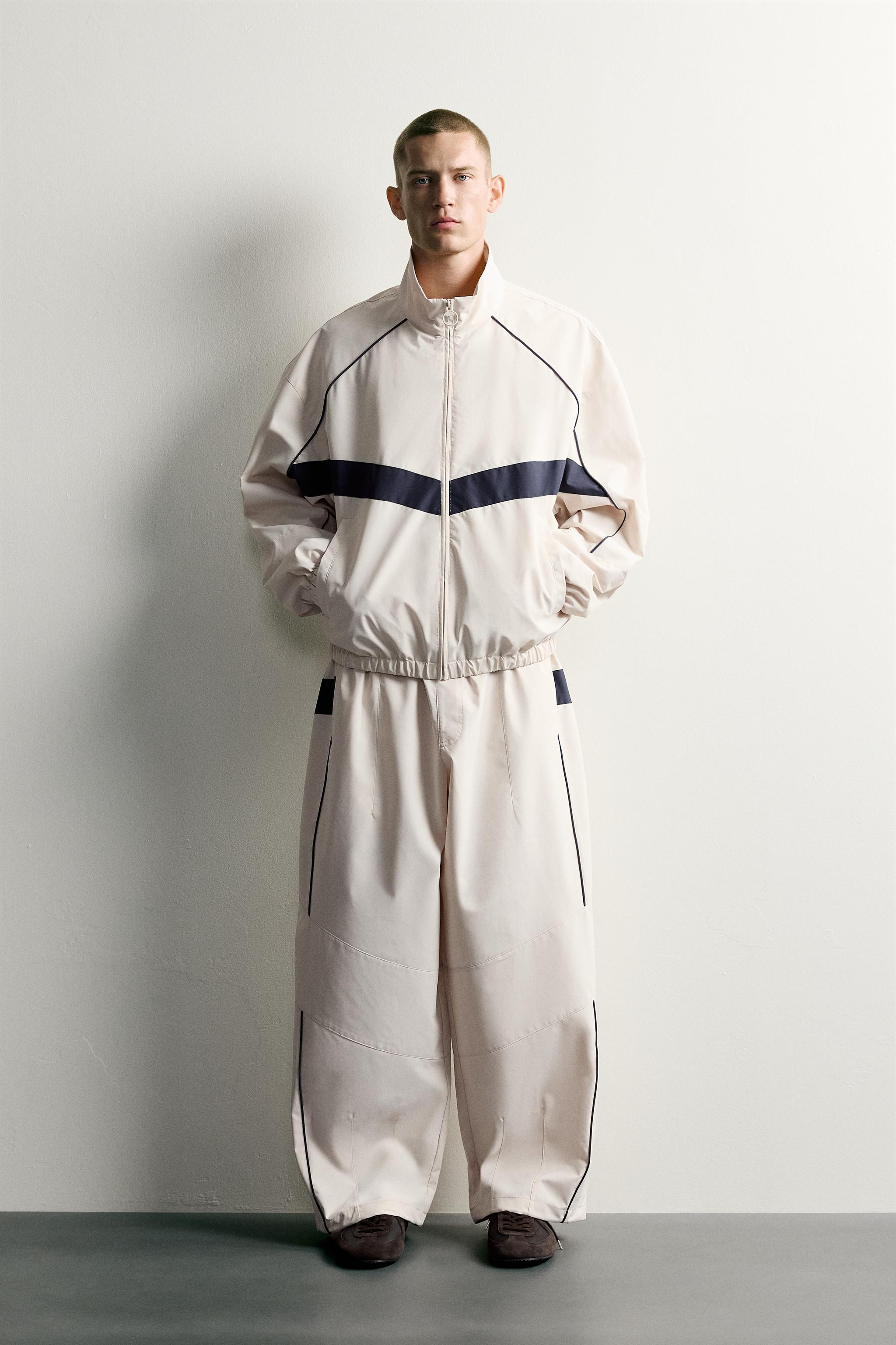 WATER-REPELLENT CONTRAST TECHNICAL JACKET | Zara UK