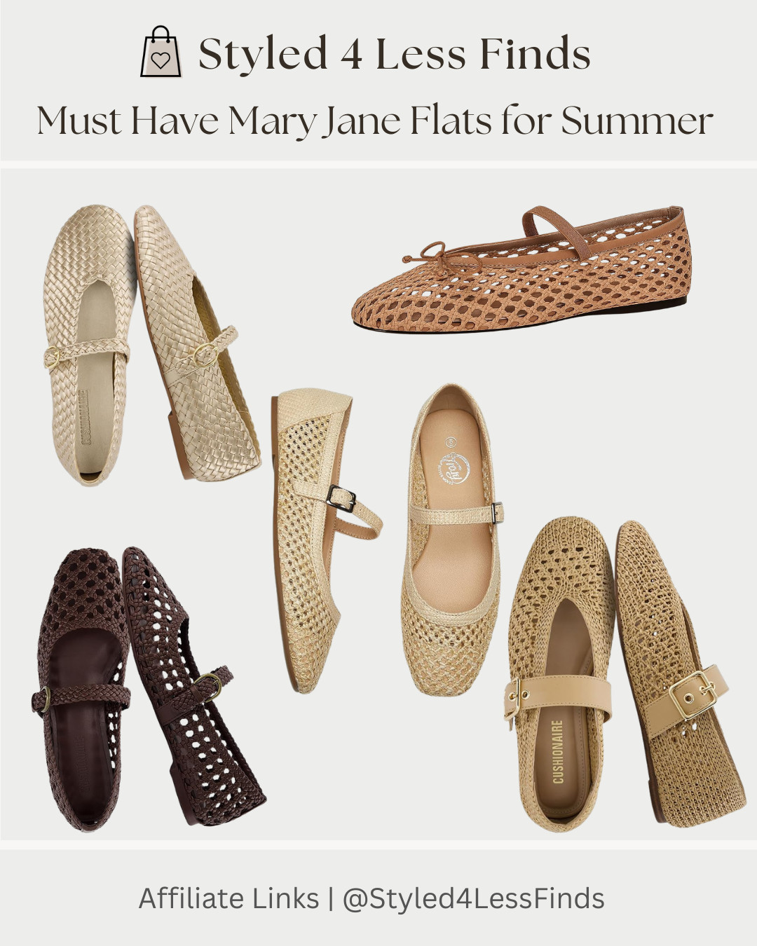 Mary Jane flats are the must-have shoe for summer—easy, chic, and they go with everything 🤍

I rounded up the best woven + breathable styles that give you that effortless, elevated look without the designer price tag. From neutral classics to rich tones, these are the pairs you’ll reach for on repeat.

Style tip: Pair your Mary Janes with relaxed denim or a flowy midi dress to balance the structured silhouette—adding texture (like these woven styles) instantly makes your outfit feel more styled and summer-ready. 

 #LTKcanada #LTKsummer #LTKover50style
