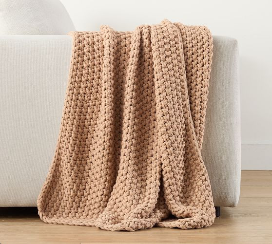 Bayside Seed Stitch Throw | Pottery Barn (US)