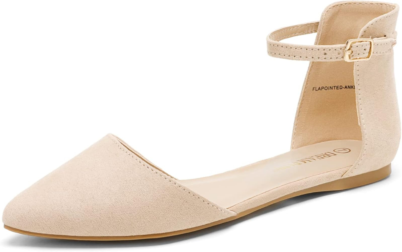 DREAM PAIRS Flapointed Women's Casual D'Orsay Pointed Plain Ballet Comfort Soft Slip On Flats Sho... | Amazon (US)