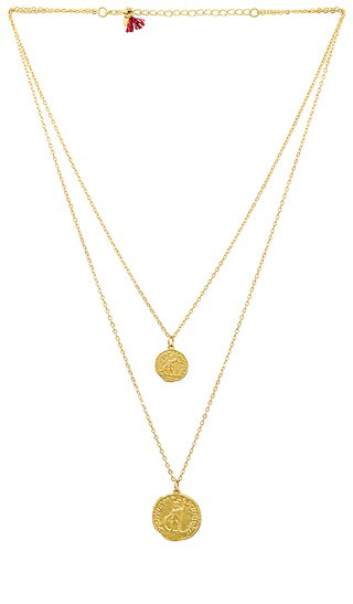 Double Armor Necklace in Gold | Revolve Clothing (Global)