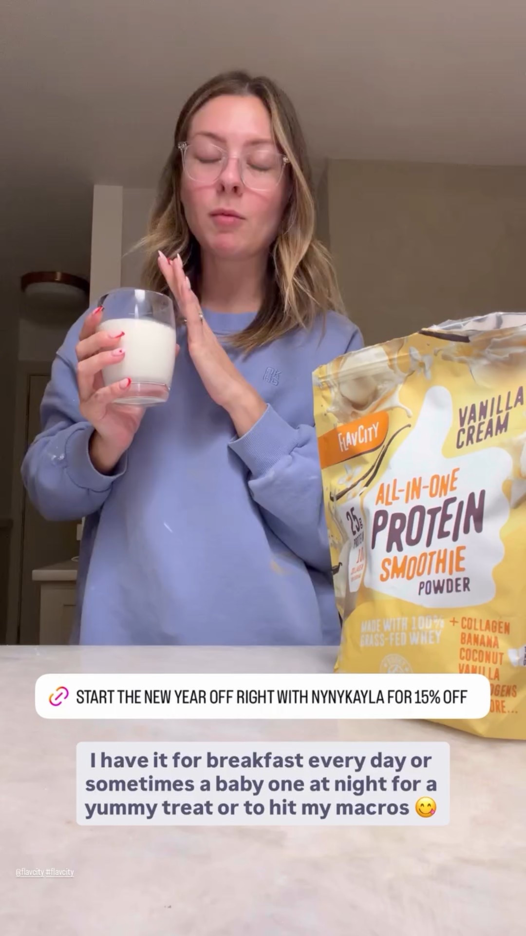 @flavcity #flavcity I have it for breakfast every day or sometimes a baby one at night for a yummy treat or to hit my macros 😋

Code: NYNYKAYLA to save! 

#LTKdayinmylife #LTKfitnessgoals #LTKselfcare