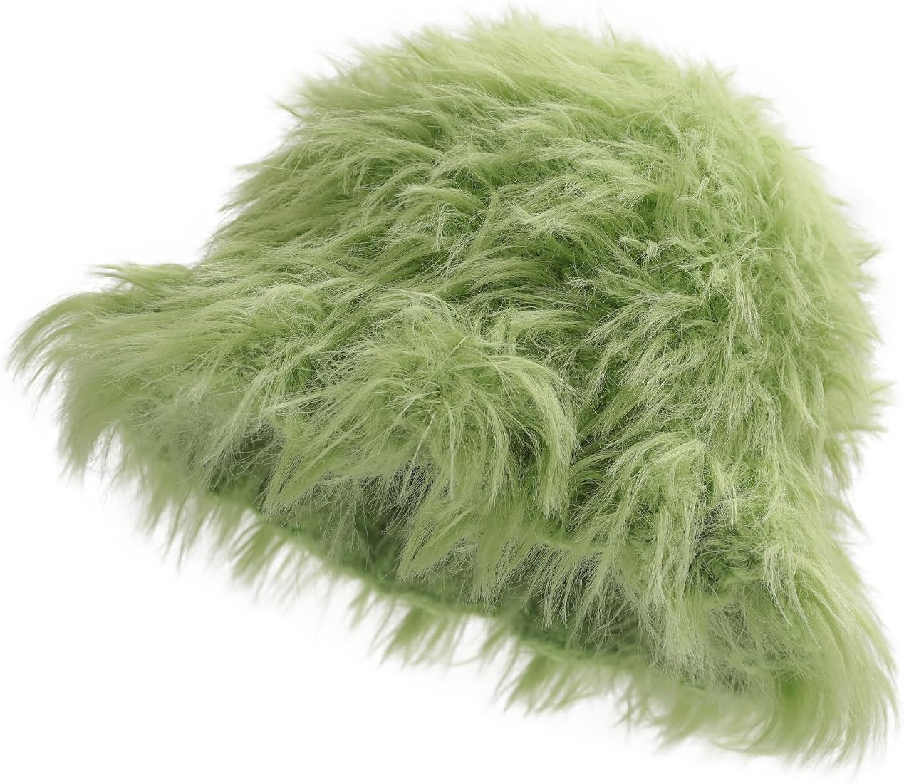 ZLYC Winter Fuzzy Bucket Hats for Women Warm Furry Faux Fur Hat Fluffy Fisherman Cap | Amazon (US)