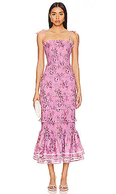 V. Chapman Geranium Dress in Lilac Tapestry Rose from Revolve.com | Revolve Clothing (Global)