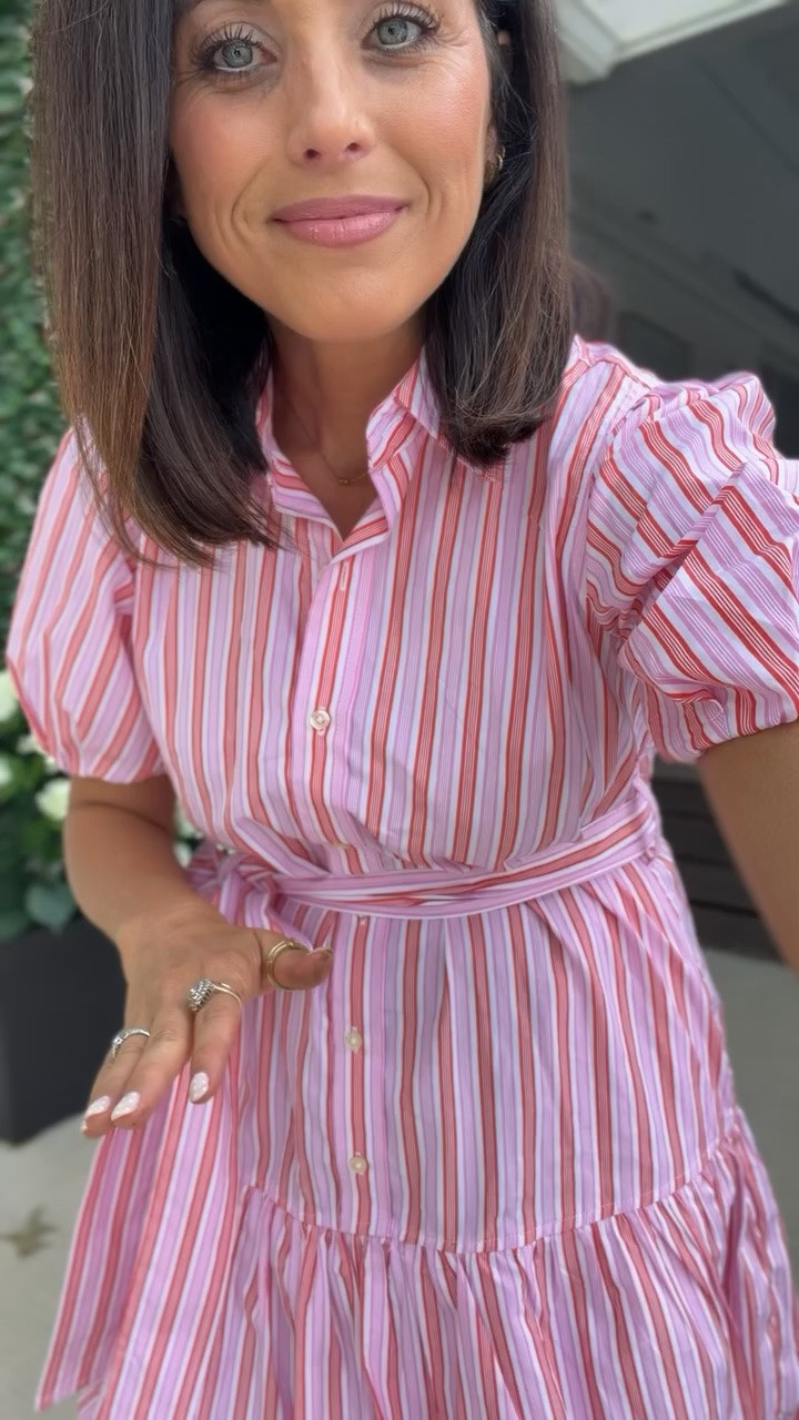 The pink stripe, puff sleeves, and tie waist make it look so much more expensive than it is.

Size XS
5’3” for reference.

#WalmartFashion #WalmartFinds #AffordableStyle #SummerDress #PinkDress #VacationStyle #EverydayFashion #LTKStyle #BudgetFashion #DressFind