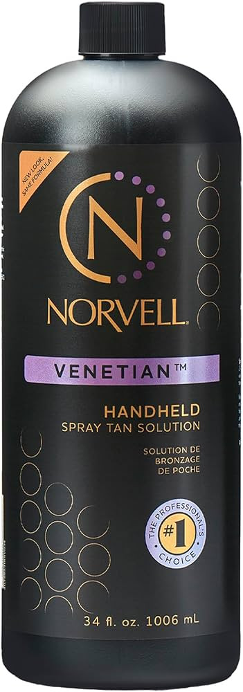 Norvell Premium Spray Tan Solution Venetian 1 Liter – Professional Sunless Tanning Formula for ... | Amazon (US)