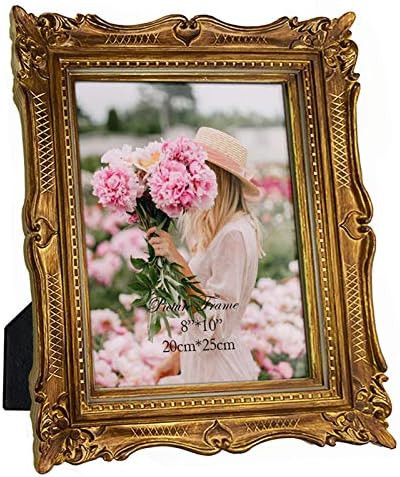 PHAREGE 8x10 Vintage Bronze Picture Frame, Ornate Antique Picture Frame for 8 by 10 Wedding Photo... | Amazon (US)