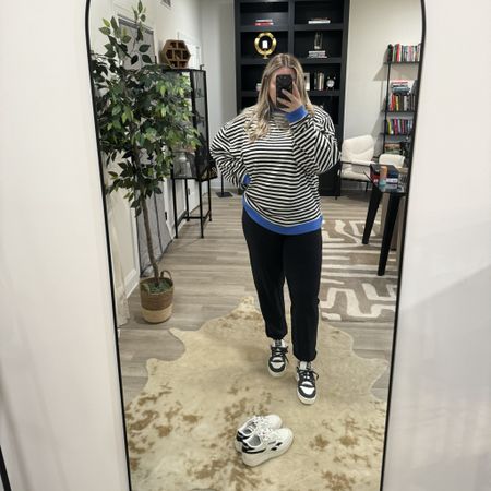 It’s rainy & cold today - are these adidas too much with the shirt?! Which shoes would you wear? Adidas or Reebok? 

#LTKActive #LTKMidsize #LTKShoeCrush