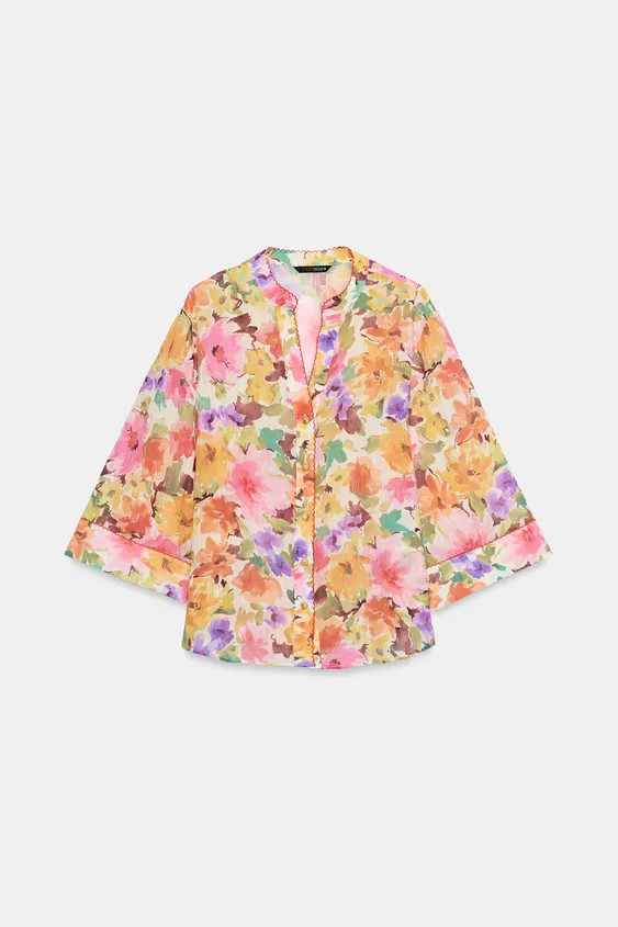 FLORAL PRINT SHIRT | Zara US