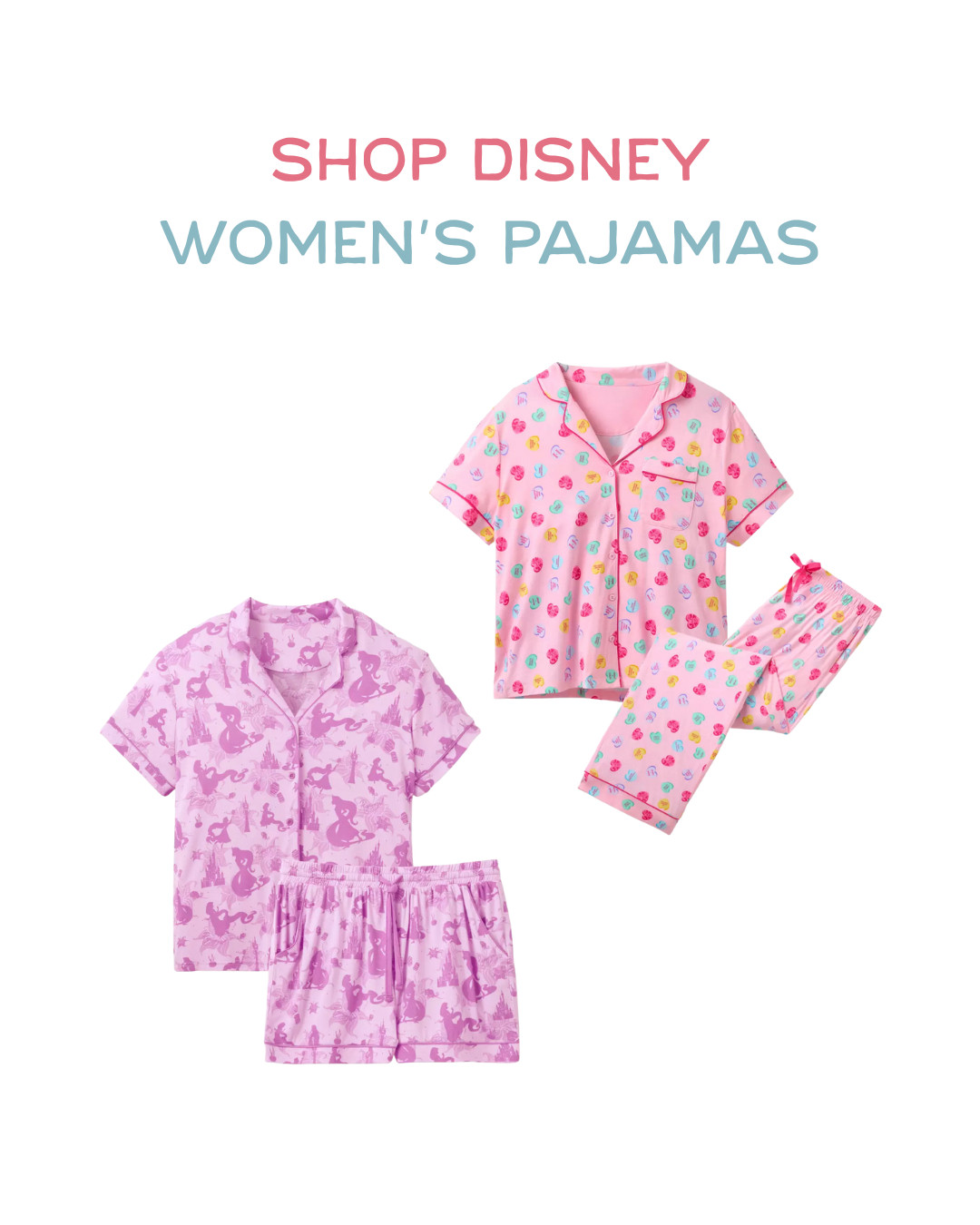 12:17 AM✨ Shop Disney Women's Pajamas! ✨ Okay, how ADORABLE are these Disney PJ sets?! 😍💕 I'm obsessed with both the colorful princess print and the dreamy purple castle silhouette design – they're perfect for cozy Disney movie nights at home! 🏰✨ The button-up style is so classic and cute, plus they look incredibly comfortable! I might need both sets because how do you even choose?! 🎀💜 Linked these magical pajamas so you can get cozy in Disney style too! #ShopDisney #DisneyPajamas #DisneyPJs #DisneyStyle #DisneyPrincess #LTKFinds #CozyDisney #DisneyLounge #DisneyHome #LTKStyleTip #DisneyFashion #PrincessStyle 

 #LTKValentine #LTKmorningroutine #LTKTravel