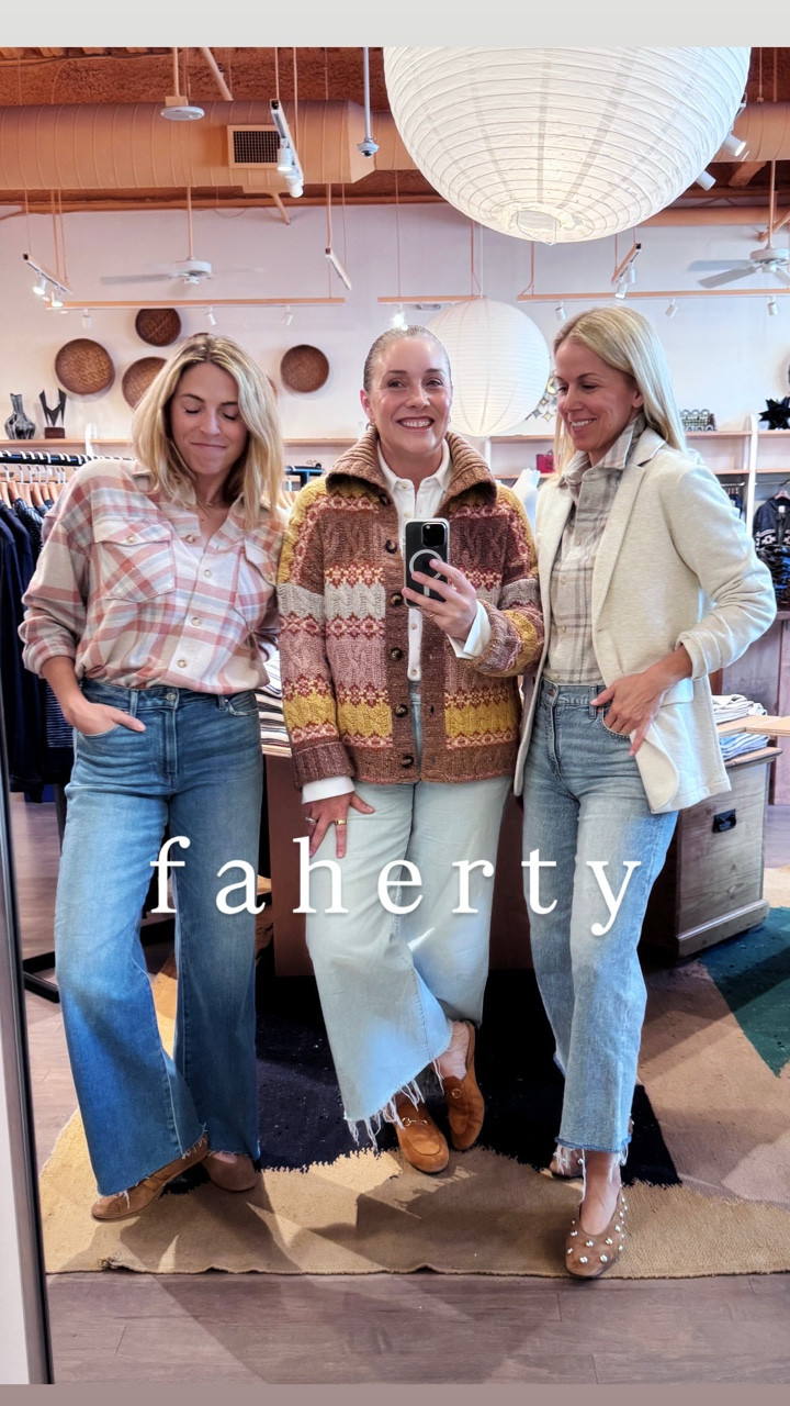 New drops from Faherty 👌🏼

Have you tried Faherty? We love their pieces! They give off a polished Ralph Lauren vibe but with a cozy fabric spin. They are know for their “Legend Shirt” - which is the button down we are each wearing. It is so comfortable and stretchy, yet is polished. So many great pieces!

Sizing notes:
Faherty runs big. We sized down to an xs/s in every piece EXCEPT for the Legend Shirts. In those we are all in lie true sizes! Jeans are also tts. 

Linking the jeans we are wearing as well (not from this brand!)
Laura in Paige
Gretchen in J.Crew Factory
Allison in Mother

#LTKStyleTip #LTKOver40 #LTKSeasonal