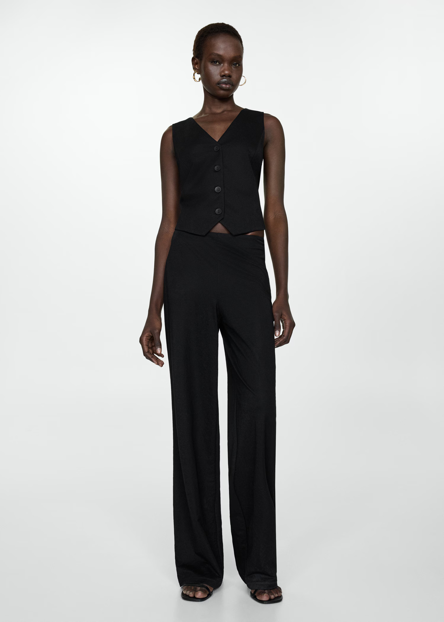 vest with buttons | MANGO (US)