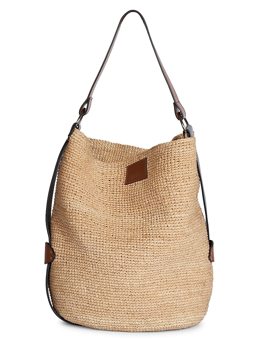 Women's Bayia Raffia Bucket Bag - Natural | Saks Fifth Avenue