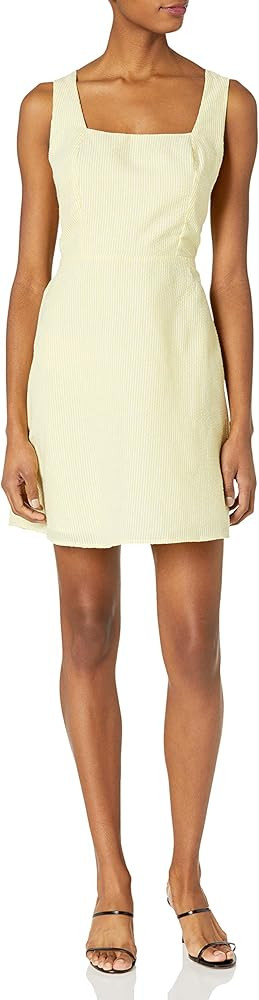 Sugar Lips Women's Las Casitas Seersucker Open Back Mini Dress | Amazon (US)