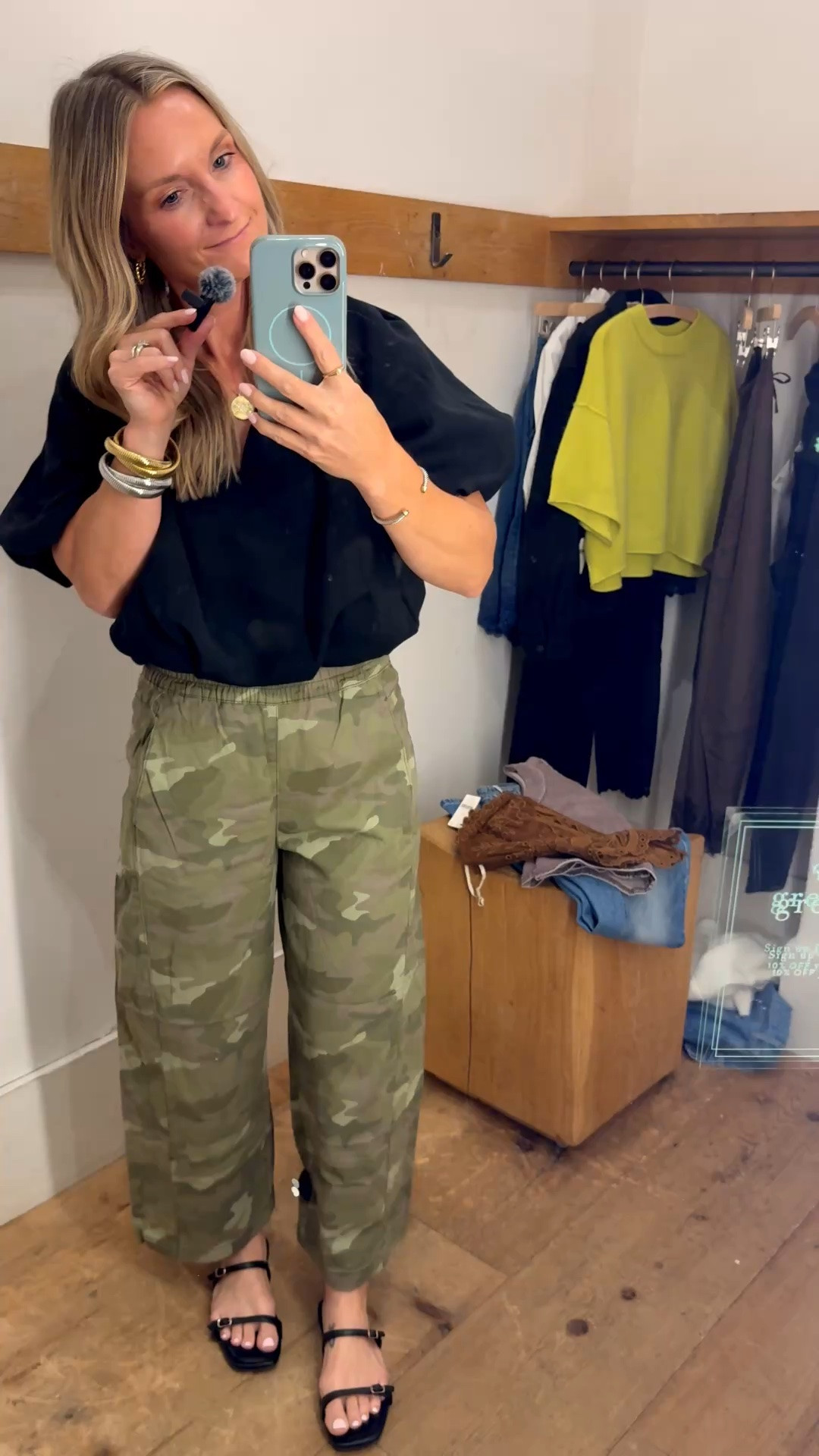 Anthropologie is my new love language.  Loving these camo pants 

Wearing a small in the top and bottoms

#LTKOver40 #LTKSaleAlert