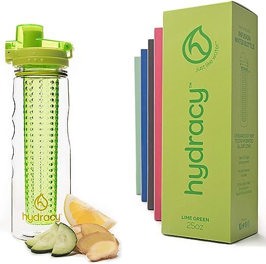 Hydracy Fruit Infuser Water Bottle - 25 Oz Sports Bottle with Full Length Infusion Rod and Insula... | Amazon (US)