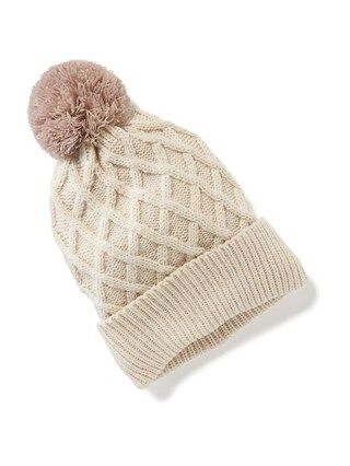 Cable-Knit Pom-Pom Beanie For Toddler | Old Navy US