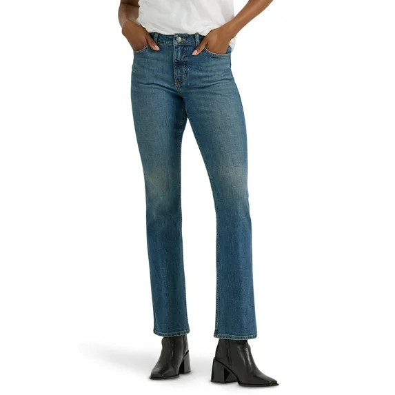 Lee Women's Midrise Bootcut Jean, Available in Regular, Short, Long Inseams, Sizes 2-22 | Walmart (US)
