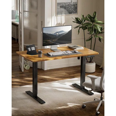 Electric Adjustable Height Standing Desk With Memory Presets, Sturdy Steel Frame, And Smooth 2-Stage Lifting For Home Office | Wayfair North America