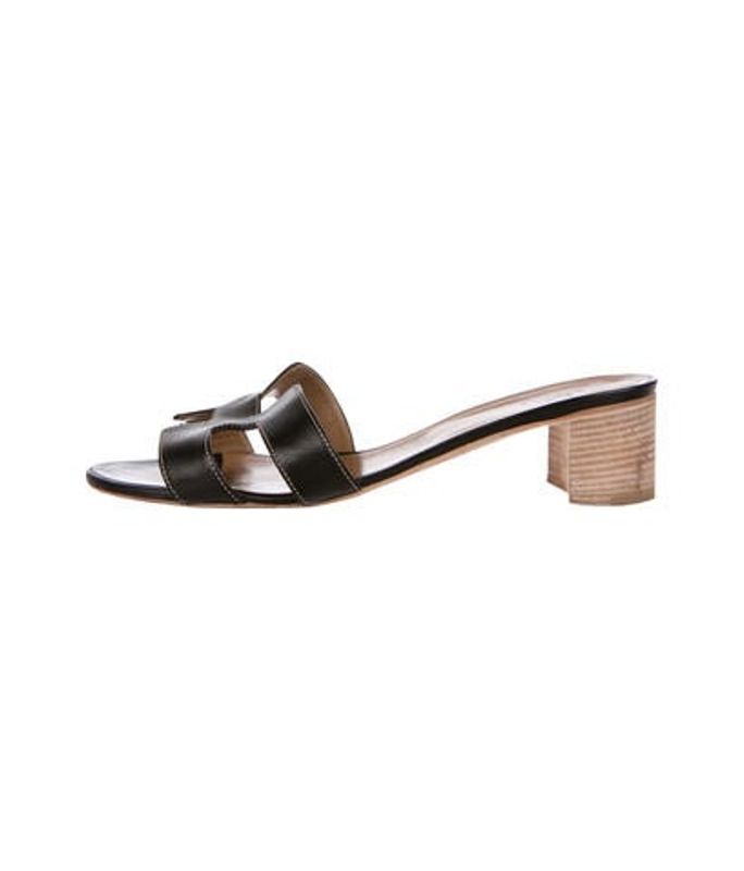 Hermès Oasis Slide Sandals Black Hermès Oasis Slide Sandals | The RealReal