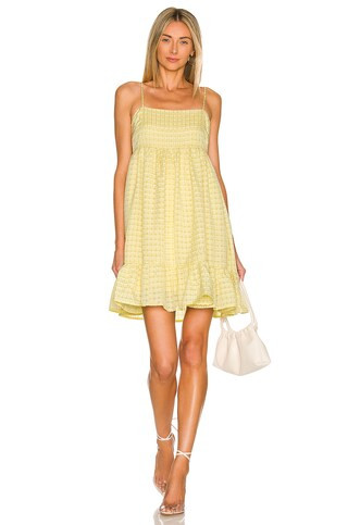 Line & Dot Erin Mini Dress in Yellow Multi from Revolve.com | Revolve Clothing (Global)