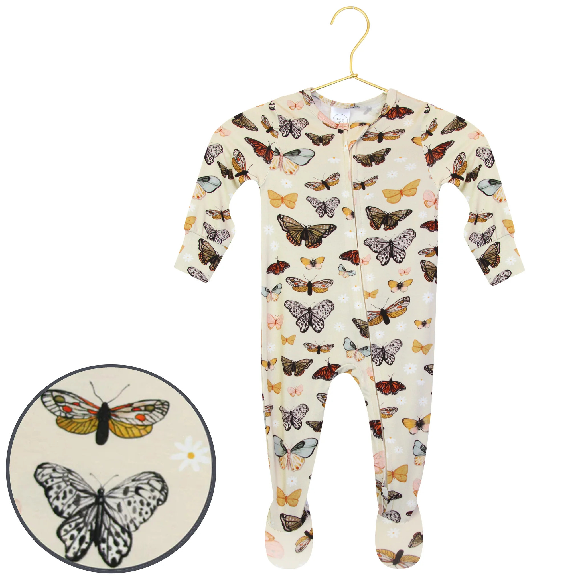 Amelia Zipper Footies | Lou Lou & Company